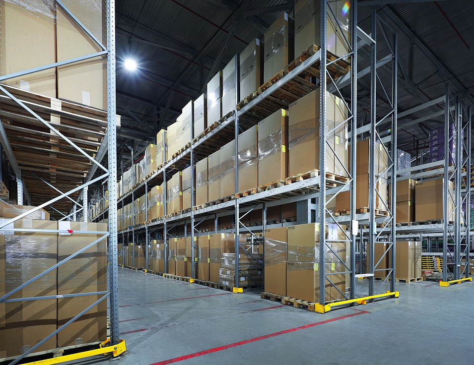 Circulation of goods at secure storage warehouse by example of BOSCH